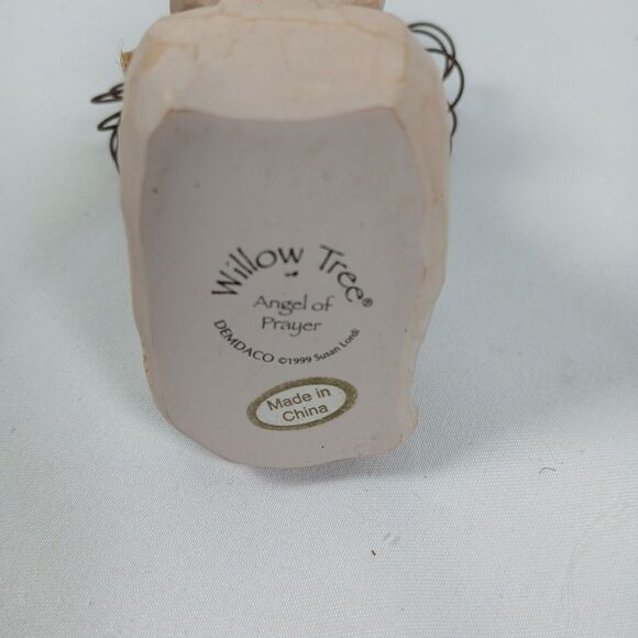 ANGEL OF PRAYER Willow Tree Sculpted Ornament #26044 Susan Lordi DEMDACO 1999 - Picture 6 of 6